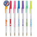 Certified Frosted Barrel "Stic Pen" with Colored Cap